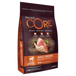 Wellness Core Adult Original Tørfoder til Mellem Racer Kylling & Kalkun